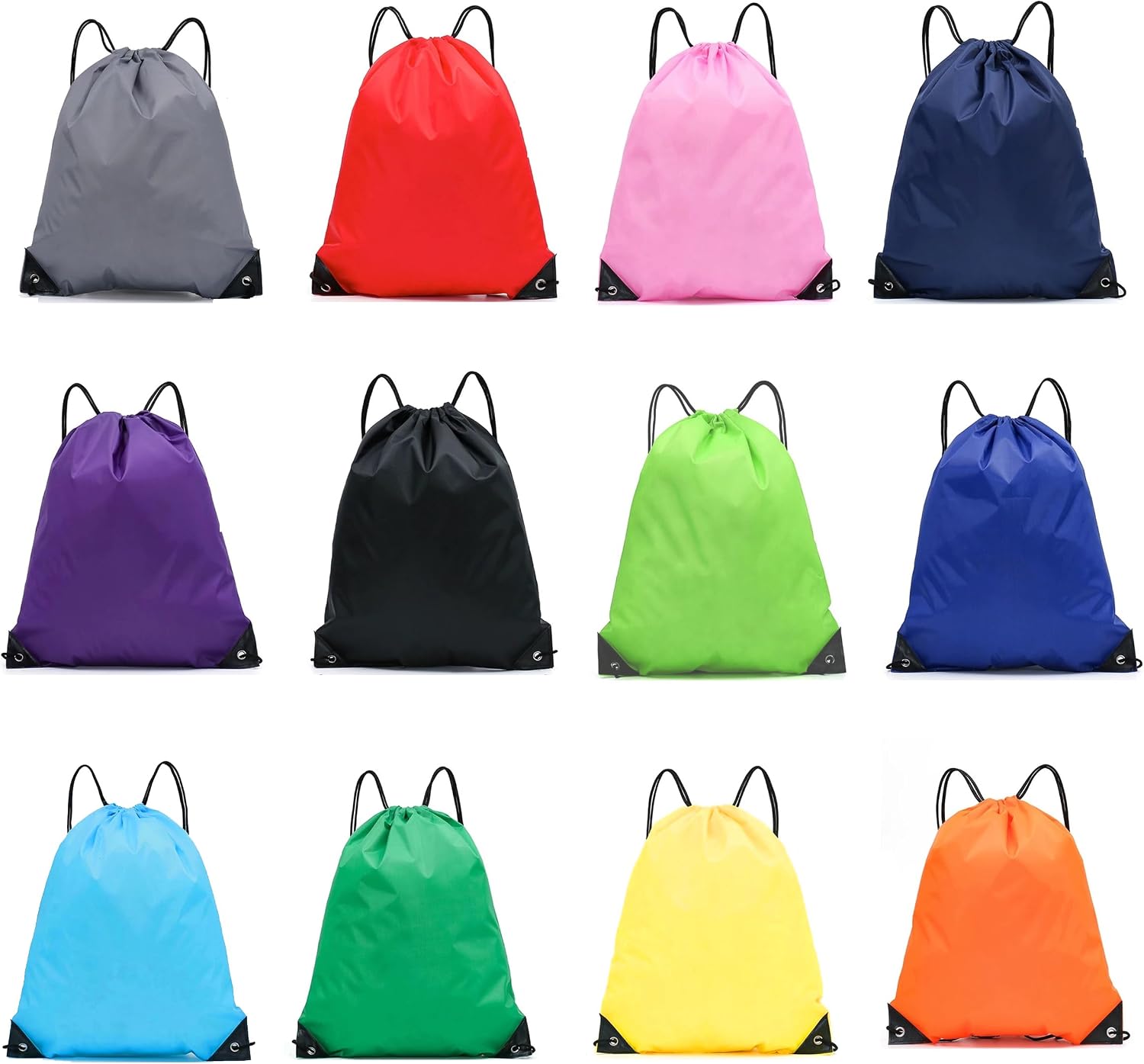 Sportbeutel mit Kordelzug: 12 Stück, 34 × 43 cm